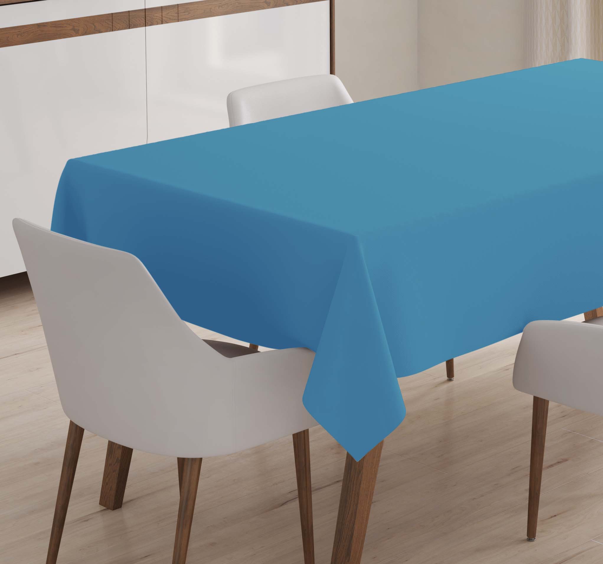 Blaue Baumwolltischdecke - kariert Blaue Baumwolltischdecke - kariert