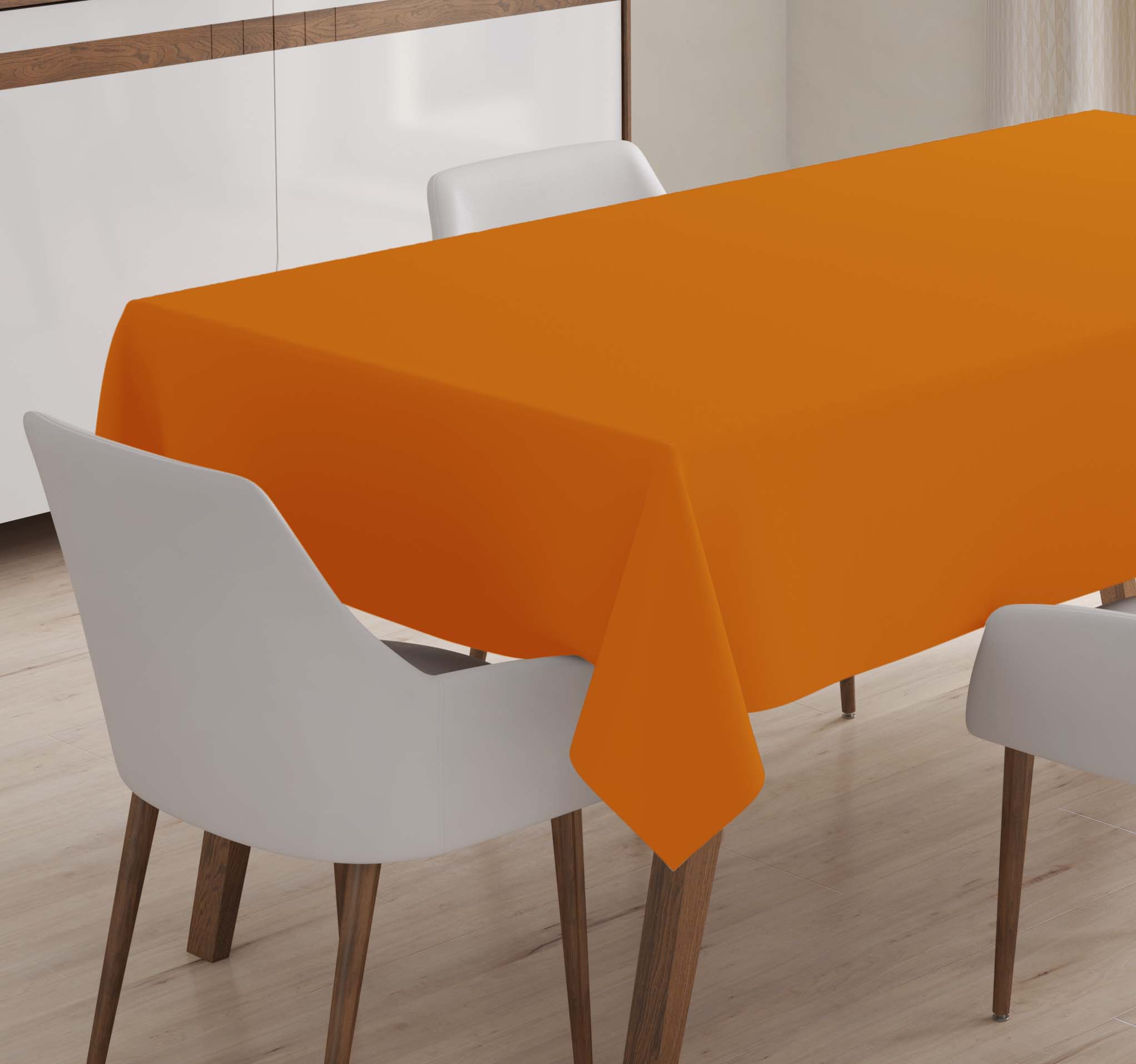 Tischdecke – kariert in der Farbe Feuer, aus 100% Baumwolle Tischdecke – kariert in der Farbe Feuer, aus 100% Baumwolle